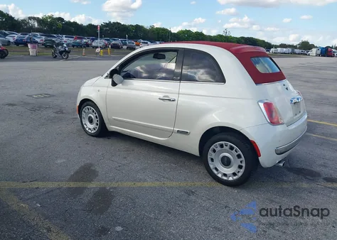 2012 Fiat 500C Lounge z USA, uszkodzony, nr VIN 3C3CFFER1CT187850